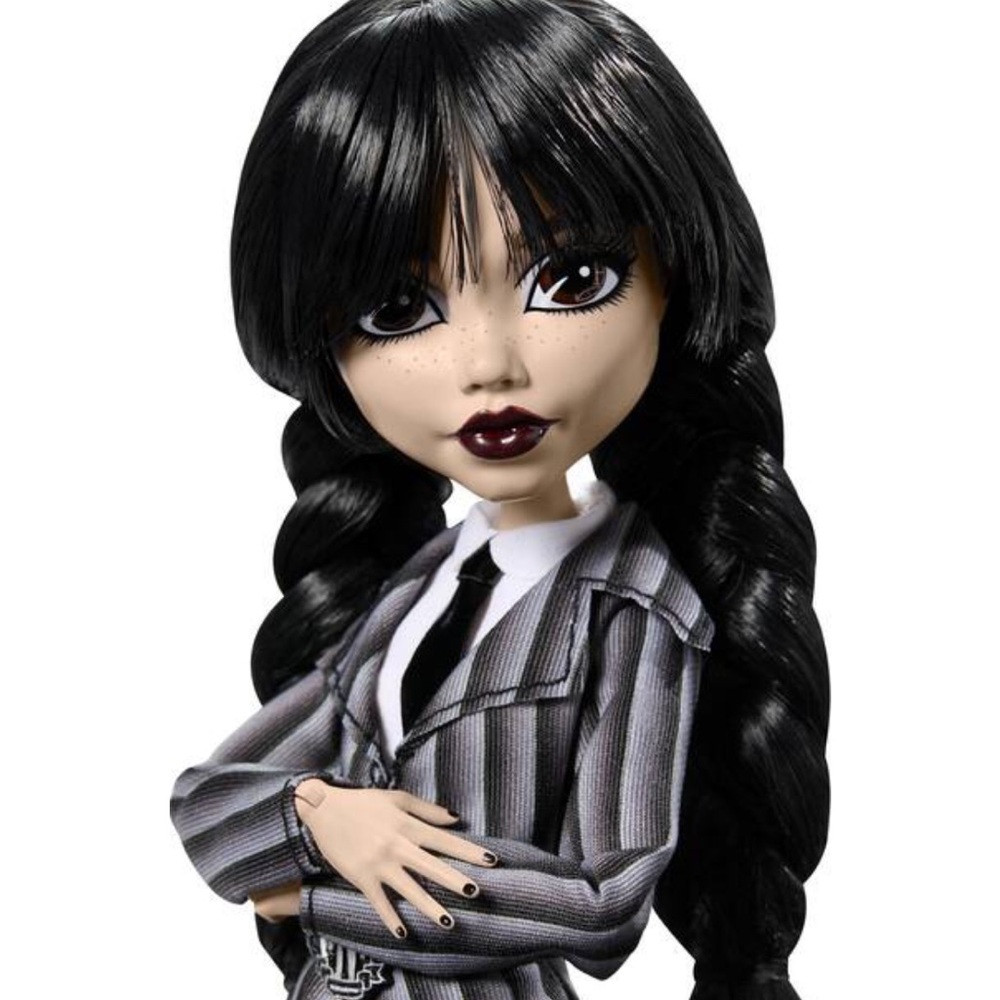 Mattel Monster High Doll with Black and White Outfit - Wednesday Addams - NIP - Picture 10 of 12